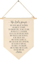 Our Father Who Art in Heaven Hallowed Be Thy Name - The Lord's Prayer Banner Pennant - Bible Verse Wall Sign - Scripture Decor Art- Bible Quote - Christian Decor