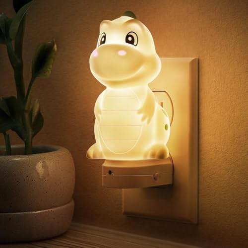 L LOHAS LED Plug in Night Light for Kids, 3D Cute Dinosaur Night Lights