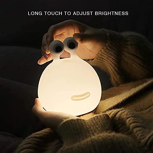 Slug Night Light,Silicone lamp for Kids,USB Rechargeable Cute Animal Lamps Timer Setting Safe Bedside Lamp Portable LED Lamps for Breastfeeding Dorm Room Decor for Christmas Gift