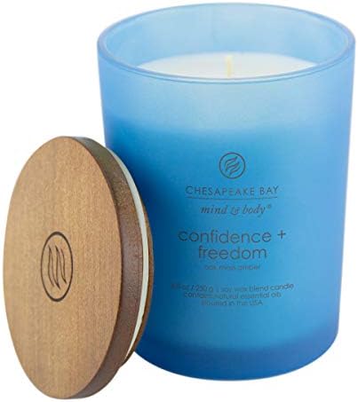 Chesapeake Bay Candle Scented Candle Confidence + Freedom (Oak Moss Amber) Medium Home Décor 8.8oz (Pack of 4)