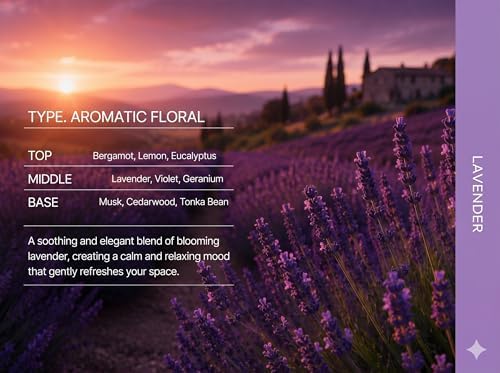 Lavender Reed Diffuser Set 8.5oz / 250ml