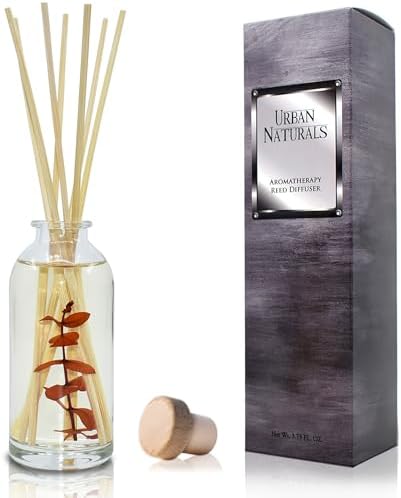 Urban Naturals Reed Diffuser Set, Bay Rum & Sandalwood - Bathroom Décor
