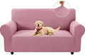 XINEAGE Stretch 2 Seater Slipcover, Non-Slip Pet Couch Cover,Pink