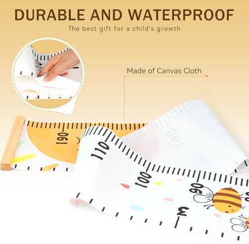 Growth Height Chart for Kids, Removable 79"x7.9" (Sunshine)