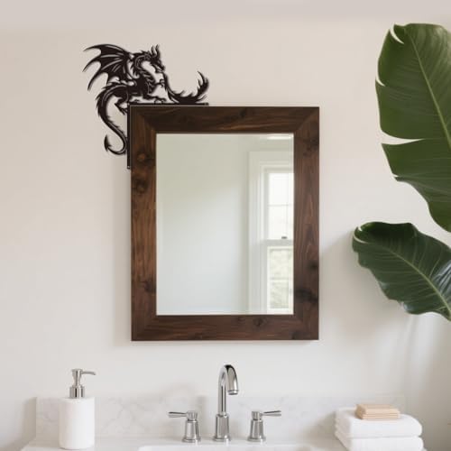 CUTHOLLOW Dragon Door Topper Sign Metal Wall Art Decor