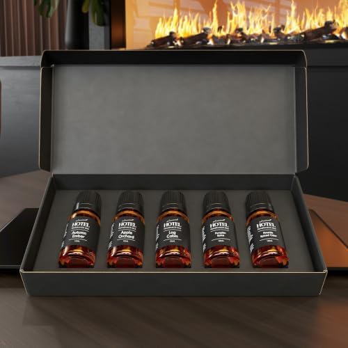 AirScent Holiday Diffuser Oil Fall Fireside 10 mL 5 Pack Gift Set