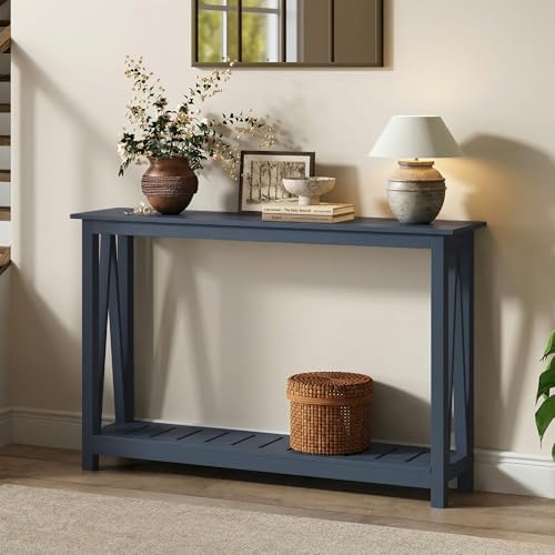 ChooChoo Farmhouse Console Table, Narrow Sofa Table for Entryway, 40 Inch