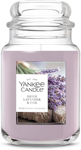 Yankee Candle Dried Lavender & Oak Scented Candle, 22oz Large Jar