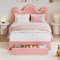 IDEALHOUSE Twin Bed Frame with LED Headboard and Under-Bed Drawer, Metal