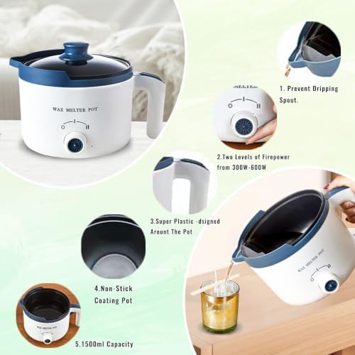 Ksedcon Electric Wax Melting Pot for Candle Making with Pouring Spout