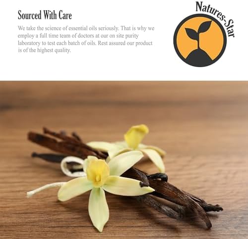 Natures-Star - Vanilla Essential Oil (Bulk 16oz) Therapeutic Grade for Aromatherapy, Diffuser, Soap Making, Candles