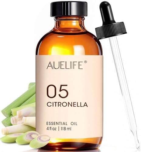 Citronella Essential Oils for Diffusers for Home, 4 Fl Oz