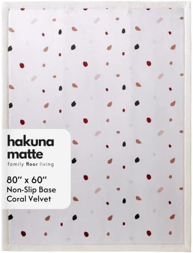 Hakuna Matte CloudSoft Baby Play Mat for Floor 60" x 80" Confetti