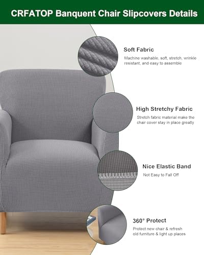 CRFATOP Accent Chair Cover, Stretch Armchair Slipcover for Living Room,B08