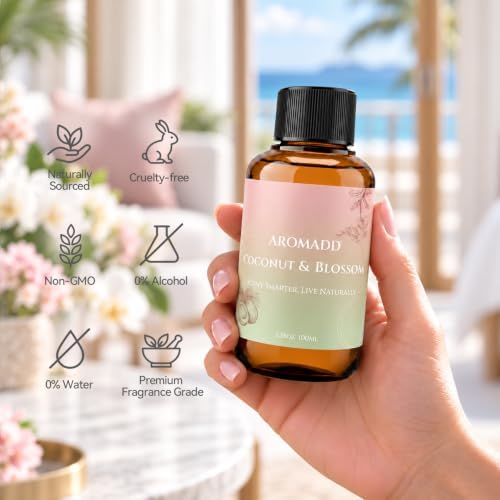 Coconut & Blossom Diffuser Oil Inspired by Luxury Hotel Scent, 100 mL