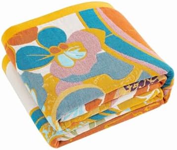 XIBLC Boho Throw Blanket, Lightweight Blankets for Summer, 100% Cotton Bohemian Decorative Throw Blanket, 50"x60" Reversible Muslin Breathable Woven Farmhouse Blankets Quilt,