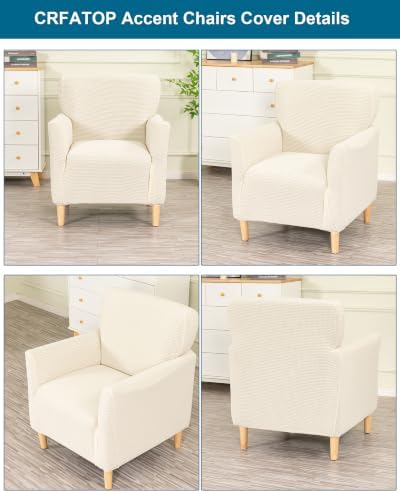 CRFATOP Accent Chair Cover, Stretch Armchair Slipcover for Living Room,A15