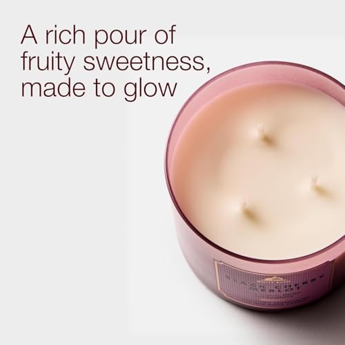 Bath & Body Works 3-Wick Candle, Black Cherry Merlot, Soy Wax Blend