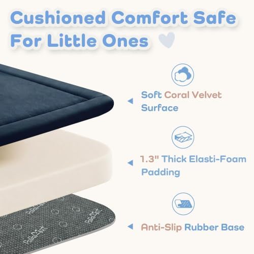 1.3" Thick Baby Play Mat for Floor,28x72 Bedside Rugs, Non-Slip