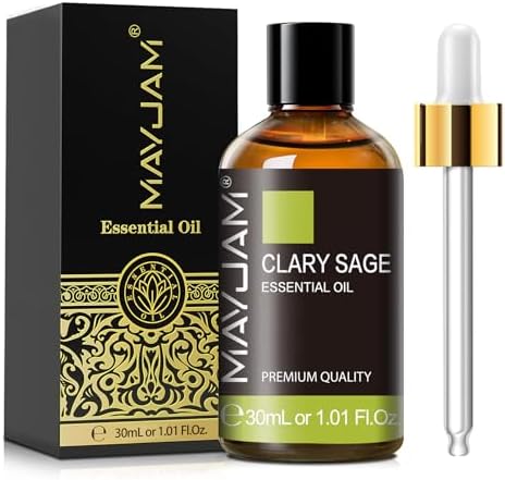 MAYJAM Clary Sage Essential Oil for Diffuser Soap Candle Making, 1.01fl.oz