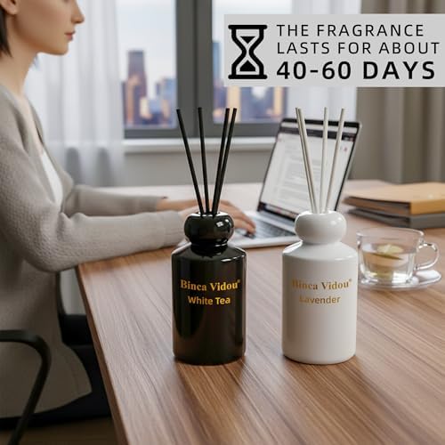 Reed Diffuser Set Binca Vidou Lavender & Whisper of White Tea 3.38oz x 2