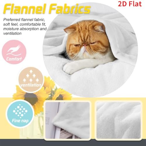 Cute Cats Blanket 50"x60", Soft Lightweight Throw Blanket for Kids Teens Adults, All Season Cozy Decorative Blanket for Sofa Bed Couch Travel