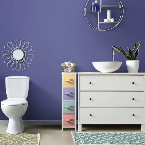 Sorbus 4-Drawer Narrow Dresser for Bedroom (Pastel)