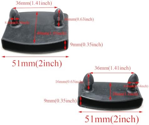 20 Pack Bed Slat Holder, 50 x 9 mm Center and End Caps