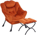 LITA Lazy Chair with Ottoman, Comfy Accent Reading Chair