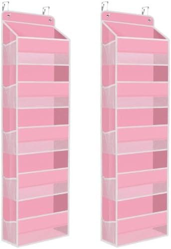 2 Pcs Over The Door Organizer Large Capacity Hanging Storage Room Organizer