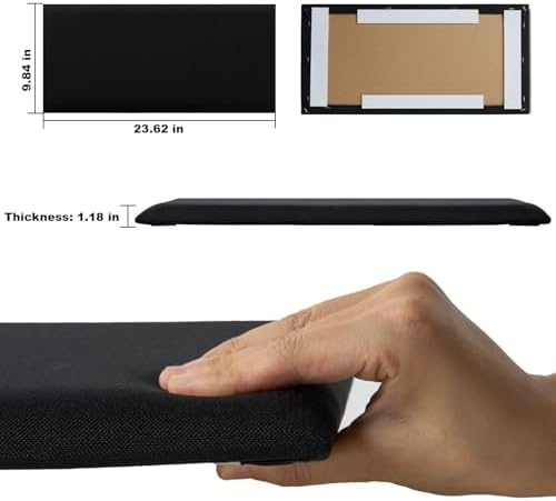 Linen Peel and Stick Headboard, Soundproof Anti-Collision Wall Panel