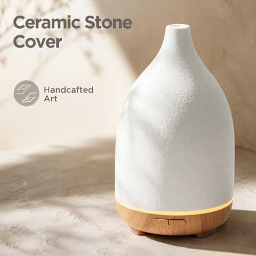 InnoGear 150ml Ceramic Diffuser for Home & 6 Essential Oils Scent Gift Set