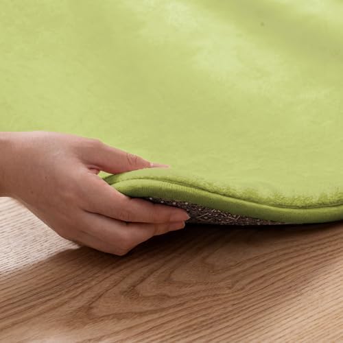 1.3" Thick Baby Floor Play Mat 50x50, Basic Padded Foam Mat for Tummy Time Crawling, Non Slip Cushioned for Babies Toddlers Infants Kids (Light Green)