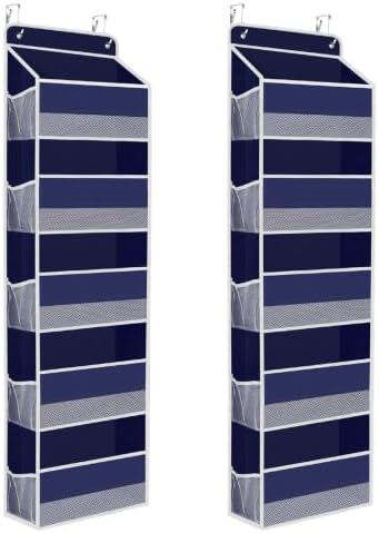 2 Pcs Over The Door Organizer Large Capacity Hanging Storage Room Organizer