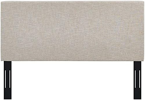 Modway Claire Linen Fabric Upholstered King and California King Headboard in Beige