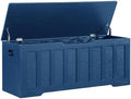VANKILEY 47.2" Storage Chest Extra Large, Wooden Storage Bench(Blue)