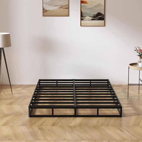 7 Inch King Box Spring - Metal Frame Mattress Foundation Memory Foam Basics Bed Base Heavy Duty Box Springs No Noise, 3000lbs Max Weight Capacity