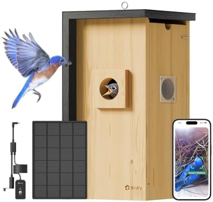 Birdfy Bird House with Camera & Metal Cladding, Lifetime Free AI Bird ID