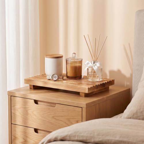 Wood Pedestal Stand Riser for Bathroom Tray Kitchen Sink Counter Decor Tray