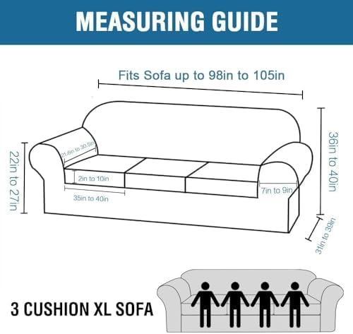 H.VERSAILTEX Modern Velvet Plush 4 Piece High Stretch Sofa Slipcover Cover Furniture Protector Form Fit Luxury Thick Velvet Extra Large Sofa Cover for 3 Cushion Couch (XL Sofa, Rust)