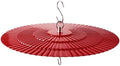 11.5" Metal Bird Feeder Rain Guard - Red