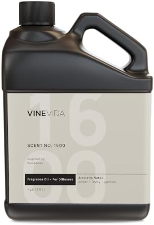VINEVIDA [128 Fl Oz] Scent NO. 1600 Fragrance Oil for Cold Air Diffusers, Aromatic Notes of Amber Fruity Jasmine, Essential Oils for Diffuser Oil Refill & Air Freshener Room Spray