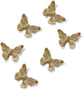 GUSFREUD 3D Butterfly Wall Decor Set – Resin Wall Decor for Living Room, Bedroom, Bathroom, Dining Room, Outdoor and Gallery Walls - Antique Copper - Set of 6