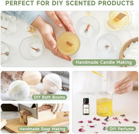 PHATOIL Coconut 20 Pcs Fragrance Oil Set, Premium Fragrance Oil, for Humidifier, DIY Candle & Soap Making Scent, Aromatherapy Diffuser Oils Set (5ML)