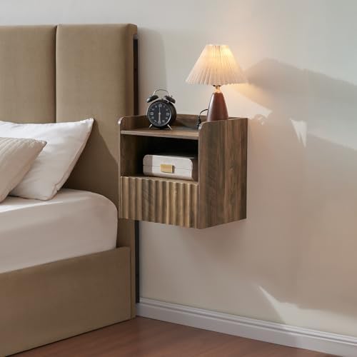 BuildHom 16" Wide Floating Nightstand for Bedroom