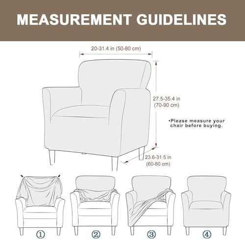 Eco-Ancheng Banquet Armchair Slipcovers Accent Chair Covers Chair Slipcover