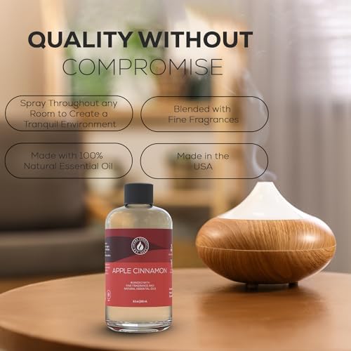 Aroma Country Apple Cinnamon Luxury Diffuser Oil Refill (8.5 Fl Oz)