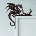 CUTHOLLOW Dragon Door Topper Sign Metal Wall Art Decor