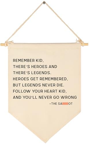 Remember Kid-Flag Wall Decor Gift for Baby Boys Girls Kids-Canvas Hanging Banner Pennant Wall Decor Gift for Nursery Baby Room Playroom Homeschool Reading Room Bedroom