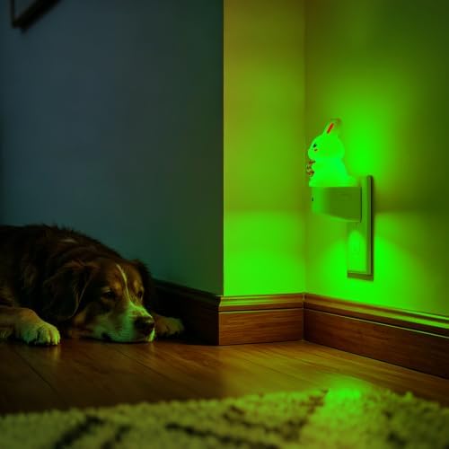 DORESshop Night Light for Kids,Bunny Night Lights Plug into Wall，Room Decor